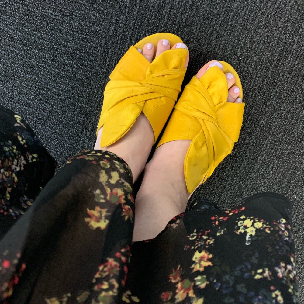 Knotted Silk Slide Sandal